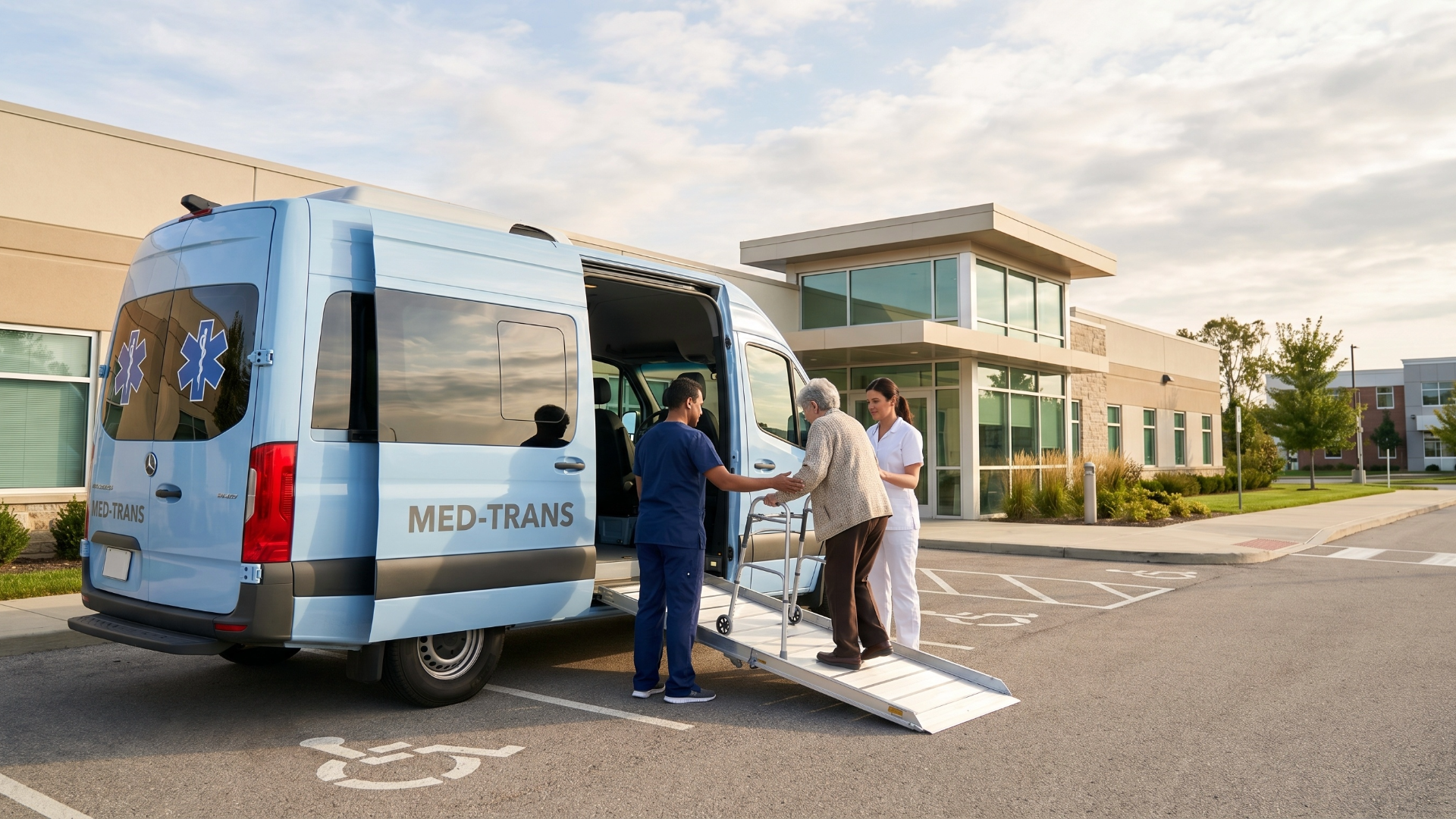 Accessible vehicle lift and securement hardware installed to manufacturer specification